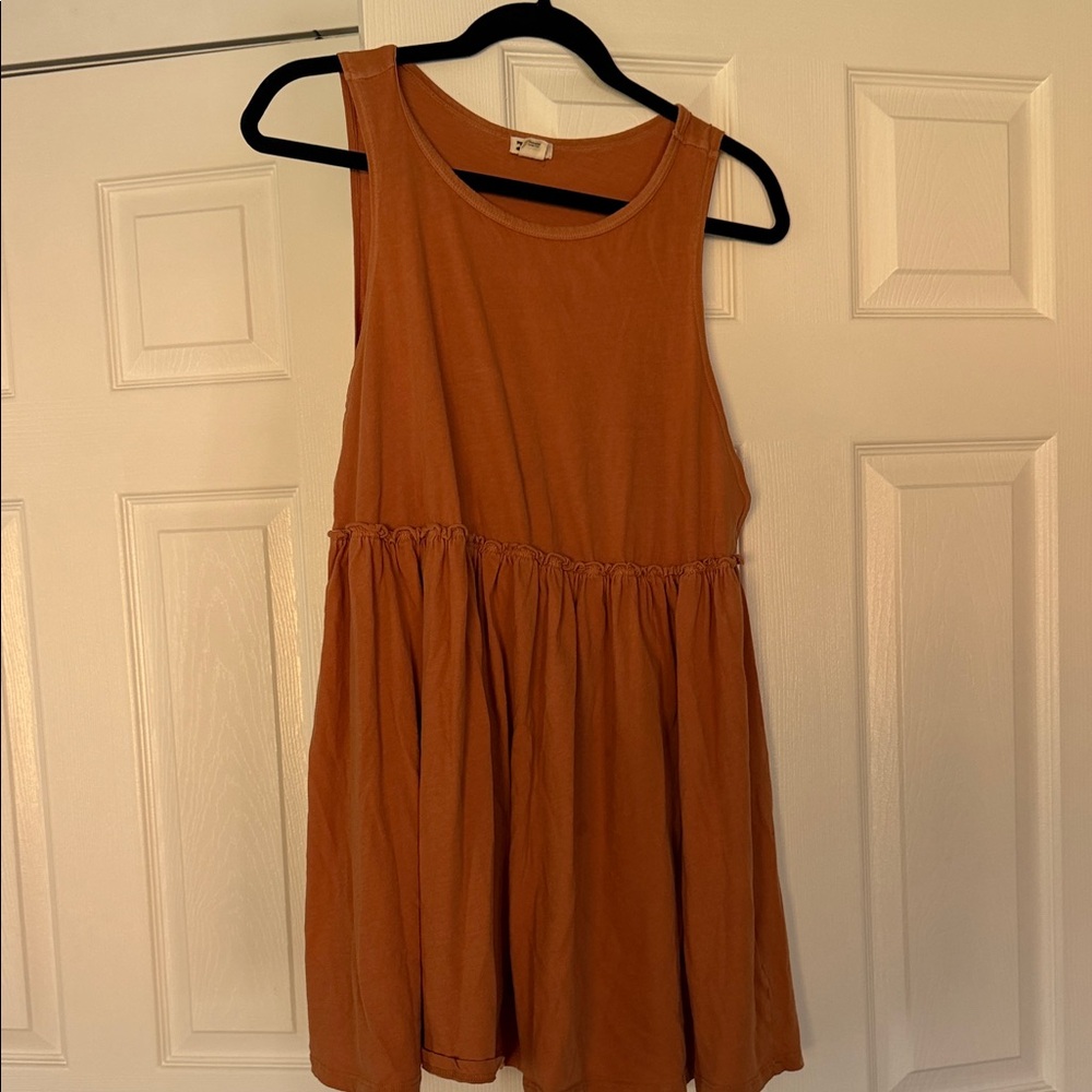 Billabong Orange Scoop Neck Tank Top